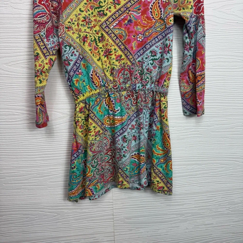 Ralph Lauren Kids Paisley 4/4T Colorful Patch Work Dress